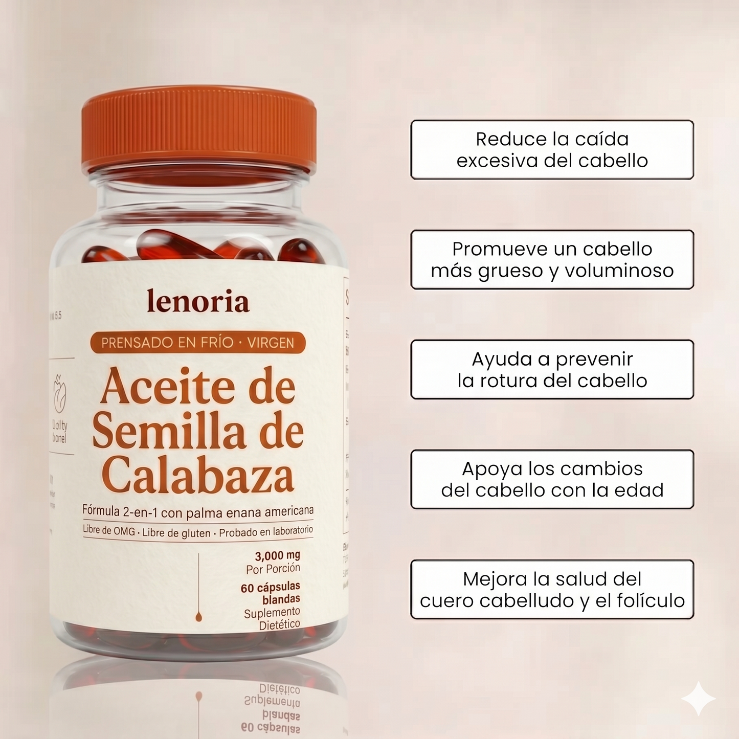 Lenoria ® - Recuperá caida de cabello por hormonas